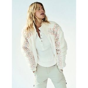 Free People Movement Free People Snowy Peaks Embroidered Fleece Jacket